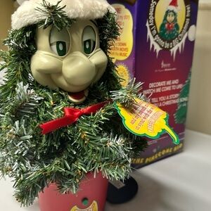 Talking Christmas Tree songs too vintage 1998 Telco decorations decor holiday